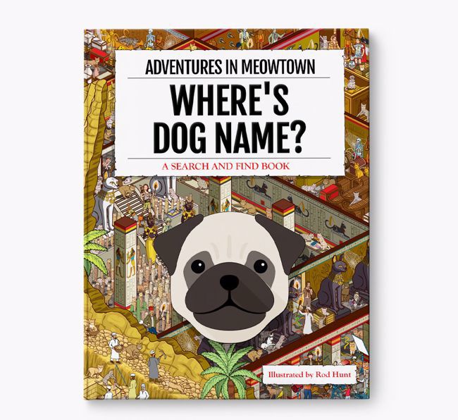 Personalised Pug Book: Where's Dog Name? Volume 2